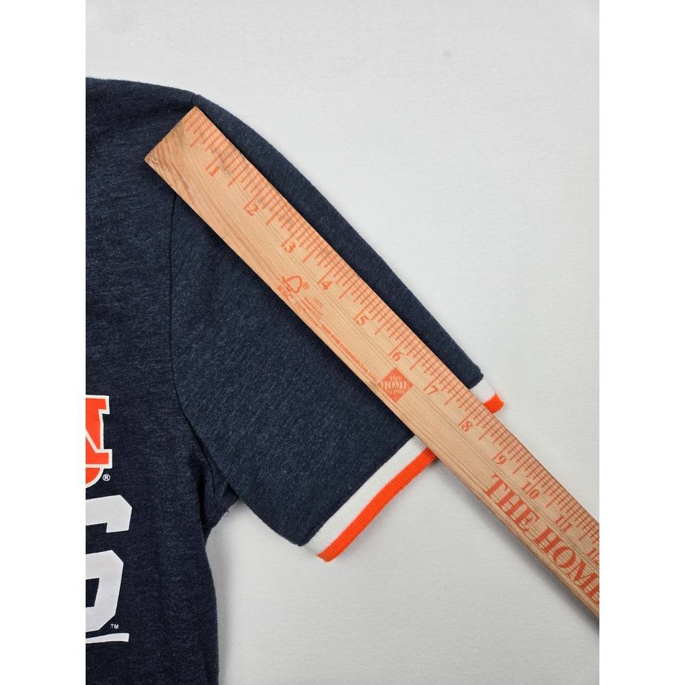 Campus Lifestyle Auburn Tigers V Neck T Shirt Womens Medium Blue‎ Orange - Picture 4 of 6